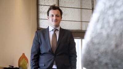 A trade summit held at the Address Hotel Dubai Mall brought the likes of Euler Hermes to town. Pictured is chief economist and director of economic research for Euler Hermes, Ludovic Subran. Lee Hoagland / The National