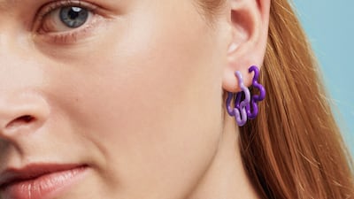 Flower earrings by Bea Bongiasca. Photo Bea Bongiasca