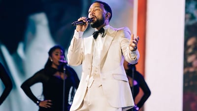 John Legend delivered a New Year's Eve set fit for the occasion at the Emirates Palace Mandarin Oriental in Abu Dhabi. Photo: Theory Eleven Entertainment
