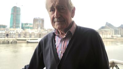 Anthony Rundell at his home in London this week. He served in the Trucial Oman Scouts from 1960 to 1962 and is the author of All Our Yesterdays, published by the UAE National Archives. James Langton / The National
