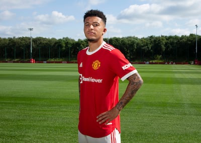 Manchester United Unveil New Signing Jadon Sancho.