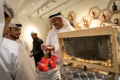 The annual Hatta Honey festival had queen bees both on display and for sale at the festival. Antonie Robertson/The National