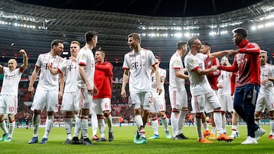 Bayern Munich have won the Bundesliga, are through to the German Cup final and into the Uefa Champions League semi-finals, boosting hopes of another treble under Jupp Heynckes before the German manager retires for a second time. Friedemann Vogel / EPA