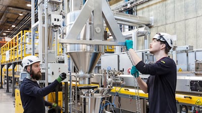 A Talga Group plant that processes graphite into anodes for electric vehicle batteries, in Lulea, Sweden. Reuters