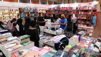 The Sharjah International Book fair is held at Expo Centre Sharjah. Pawan Singh / The National