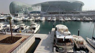 The Yas hotel and marina. Stephen Lock / The National