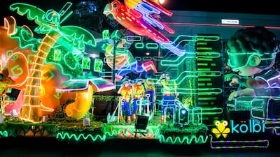 Artists perform during the Light Festival parade in the main streets of San Jose, Costa Rica. AFP