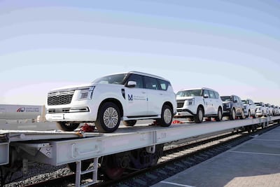 The milestone comes as Etihad Rail has set out to play a vital role in regional trade. Photo: Al Masaood Automobiles