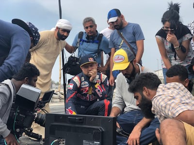 Cast and crew on set. Courtesy Empire International Gulf