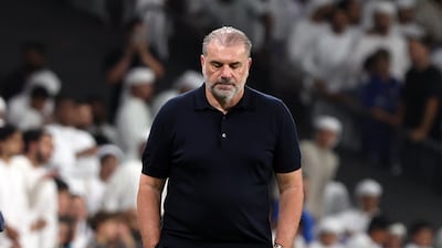 Al Nassr coach Ange Postecoglou saw his side fall to a heavy defeat. Chris Whiteoak / The National