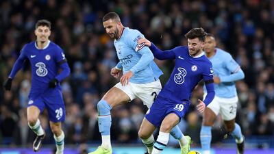 Kyle Walker - 8: Was brilliant at both ends of the pitch, cutting out Kai Havertz’s pass in a dangerous area and then providing a great cutback for Phil Foden’s goal. Getty