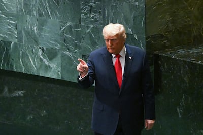US President Donald Trump says options to end the war include 'wiping Iran out', allowing it to 'rot economically', or reaching a deal. EPA