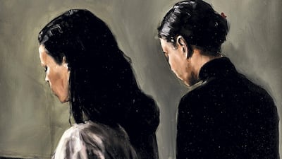 Michael Borremans, Two, 2004, oil on canvas. Courtesy: Hill+Knowlton Strategies