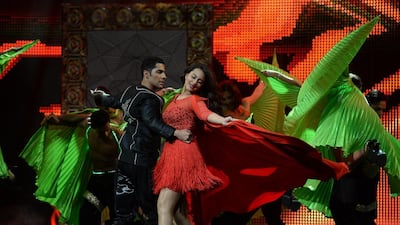 Actress Sonakshi Sinha will be one of the celebrities performing during the awards ceremony on Saturday. Jewel Samad / AFP Photo