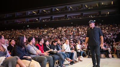 Robbins shared his rags to riches tale with the audience in Dubai.