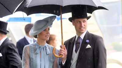 Prince William, Duke of Cambridge and Catherine, Duchess of Cambridge at the races. Getty Images