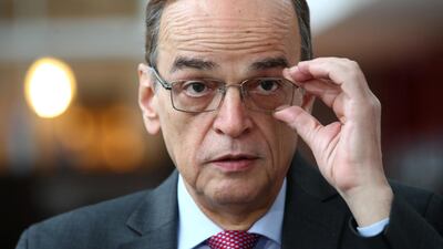 Hadi Al Bahra, co-chair of the Syrian opposition, spoke to 'The National' before a meeting of the new Syrian Constitutional Committee at the UN in Geneva. Reuters