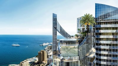 A view of the penthouse at Tour Odeon in Monaco, as rendered by an artist. Handout