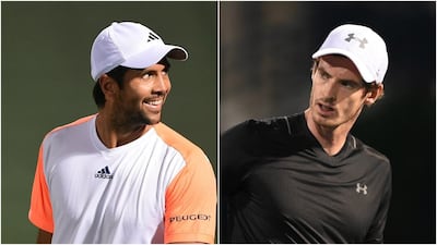 Fernando Verdasco, left, and Andy Murray, right, will play each other in the Dubai Duty Free Tennis Championships final. Tom Dulat / Getty Images