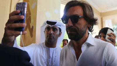 Italian star Andrea Pirlo is not done playing football at the highest level yet. Marwan Naamani / AFP
