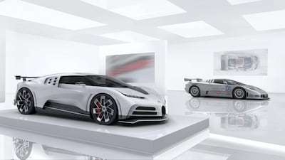 'Centodieci' is Italian for 'one hundred and 10' - the name is a tribute to the EB110. Courtesy Bugatti