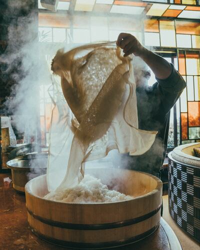 Flamboyant cooking displays are part for the course at a UAE brunch. Photo: Mimi Kakushi