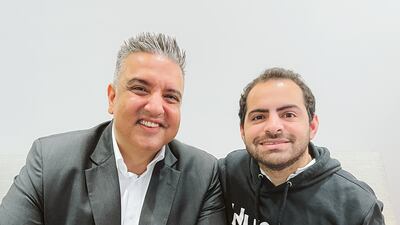 Sawan Karia, left, managing director of Home Matters, and Jad Antoun, co-founder and chief executive of Huspy. Photo: Huspy