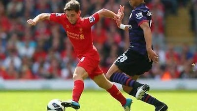 Joe Allen, the Liverpool midfielder, has been one of the few highlights in his new club’s indifferent start to the season. He played in the 2-0 loss at Anfield to Arsenal in the Premier League.