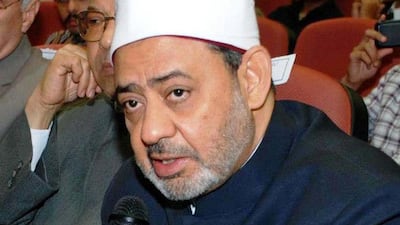Al Azhar grand imam Ahmed Al Tayib, pictured here, spoke at an anti-terror conference in Mecca, Saudi Arabia on February 22, 2015. WAM