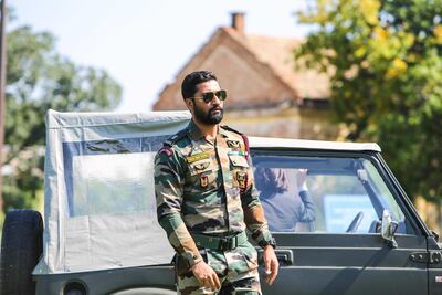 Vicky Kaushal in 'Uri: The Surgical Strike', which is based on the 2016 attacks on the Indian Army’s headquarters in Uri. Courtesy RSVPMovies