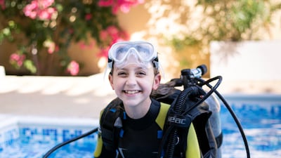 Ellie May Craig, 10, who lives in Dubai. Reem Mohammed / The National