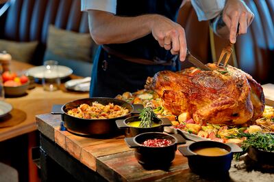 Roast turkey with all the trimmings at Cucina. Photo: Marriott Hotels