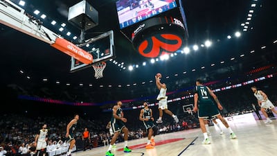 The game between Dubai Basketball and Real Madrid went to overtime, and the Spanish club ultimately prevailed 98-95.