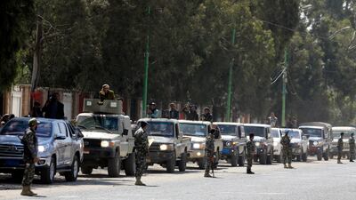 Armed tribesmen at an anti-Israel demonstration in Sanaa, Yemen. EPA