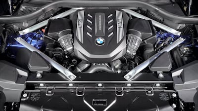 The engine is a 4.4-litre V8