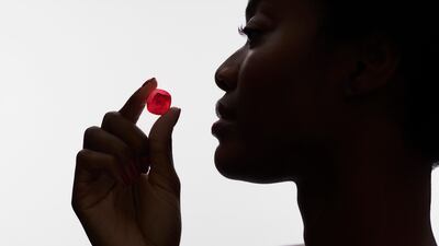 Sotheby's said the cut of the ruby magnifies its vibrant 'pigeon's blood colour. Photo: Sotheby's