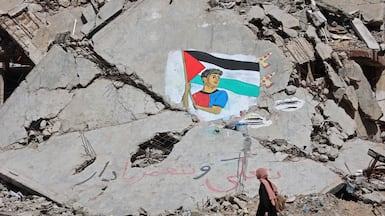 The UAE says the disarmament deal paves the way for a political process leading to sustainable peace in Gaza. AFP