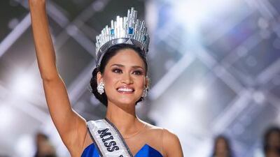 Pia Alonzo Wurtzbach after bering crowned the winner. EPA