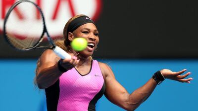 Serena WIlliams faces Daniela Hantuchova in the third round. David Crosling / EPA