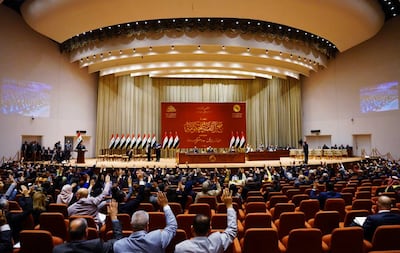 Iraqi lawmakers approved Mr Al Sudani's government after a year-long crisis triggered by contested elections. AFP