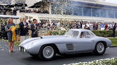 A 1954 Ferrari 375 MM Scaglietti Coupe, which won the Best of Show, at the Concours d’Elegance in Pebble Beach, California. Michael Fiala / Reuters