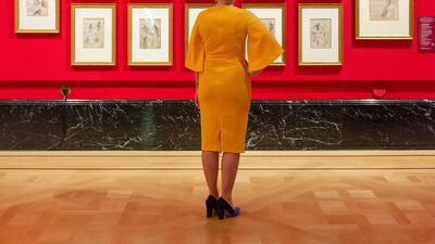 The exhibition has intricate drawings with notes in mirror writing. Courtesy Royal Collection Trust