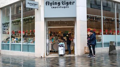 A Flying Tiger Copenhagen shop in Glasgow. The retailer and Saudi Arabia's Fawaz Abdulaziz Alhokair Group will open nine shops and an online channel in the kingdom this year. Alamy