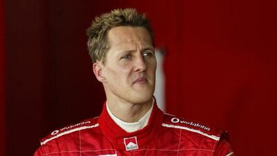 Formula One legend Michael Schumacher suffered a serious head injury in a skiing accident in France on Sunday. Jose Luis Roca / AFP