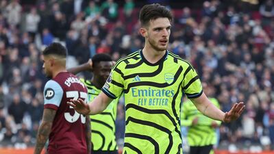 Up against former club and jeered throughout but set up goals with perfect cross for Saliba and Gabriel from a corner and free-kick, respectively. Wonderful strike to make it 6-0 which was his last touch in game. AP