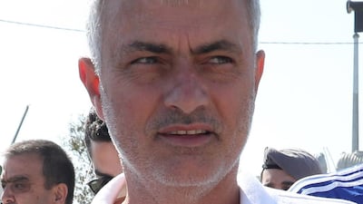 Jose Mourinho took part in matches and motivational workshops. AFP