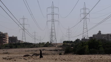 Power lines carrying electricity through Egypt. Dana Smillie for The National