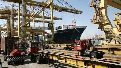 Businesses within Dubai's free zones, such as Jafza, above, are eight times more productive than those elsewhere in the emirate. Courtesy DP World