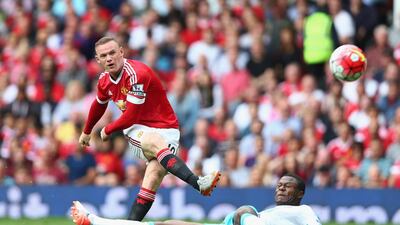 Wayne Rooney of Manchester United shoots during the Barclays Premier League match between Manchester United and Newcastle United at Old Trafford. He said visualisation is a vital part of his preparation for a big game. Clive Brunskill / Getty Images