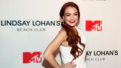 Lindsay Lohan attends MTV's "Lindsay Lohan's Beach Club" series premiere party at Magic Hour Rooftop at The Moxy Times Square on Monday, Jan. 7, 2019, in New York. (Photo by Andy Kropa/Invision/AP)